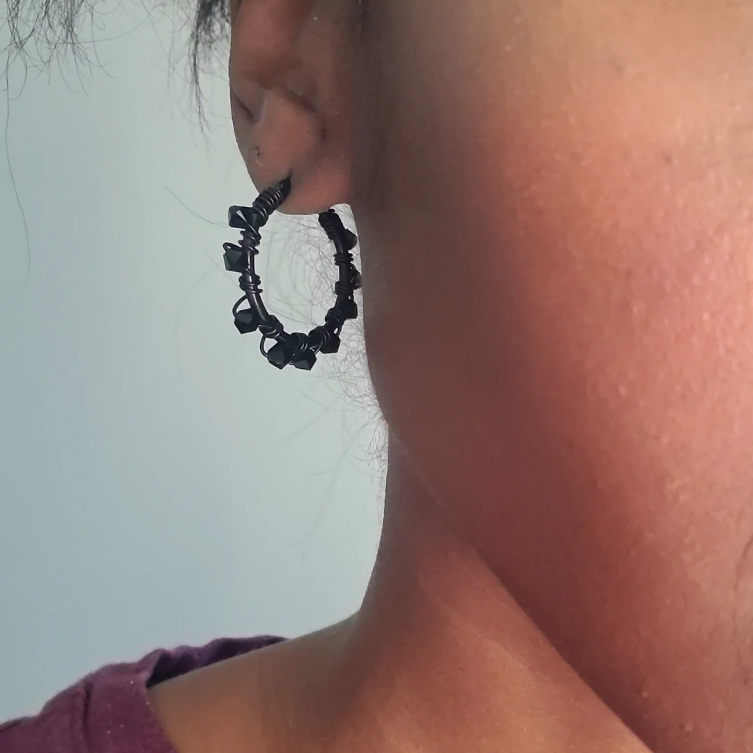 Mini Jodi Black Out Hoops
